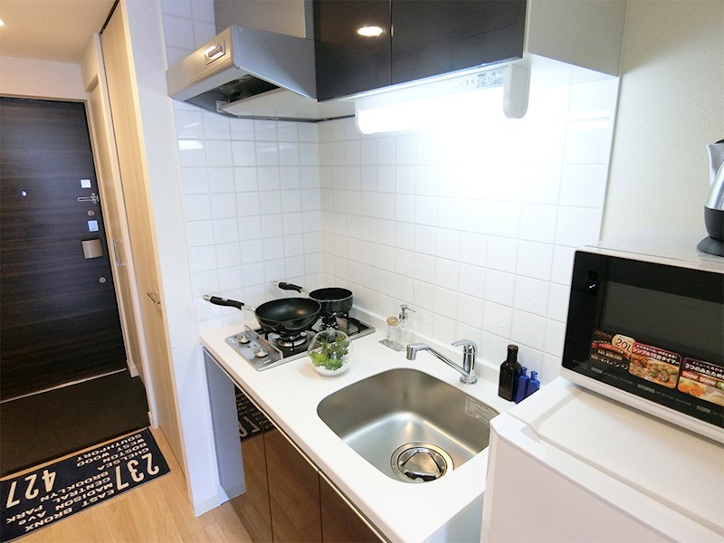 キッチン　2口ガスキッチン・グリル付き