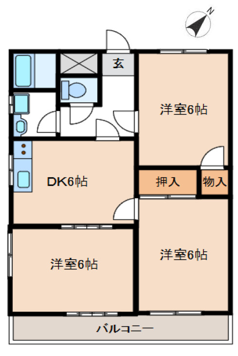 ランドフォレスト新狭山の間取り