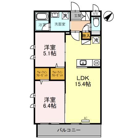 さいたま市緑区大字大門のマンションの間取り