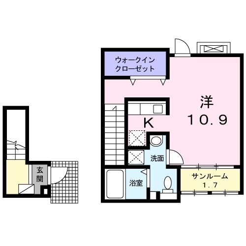 プリムローズ・ヒルの間取り