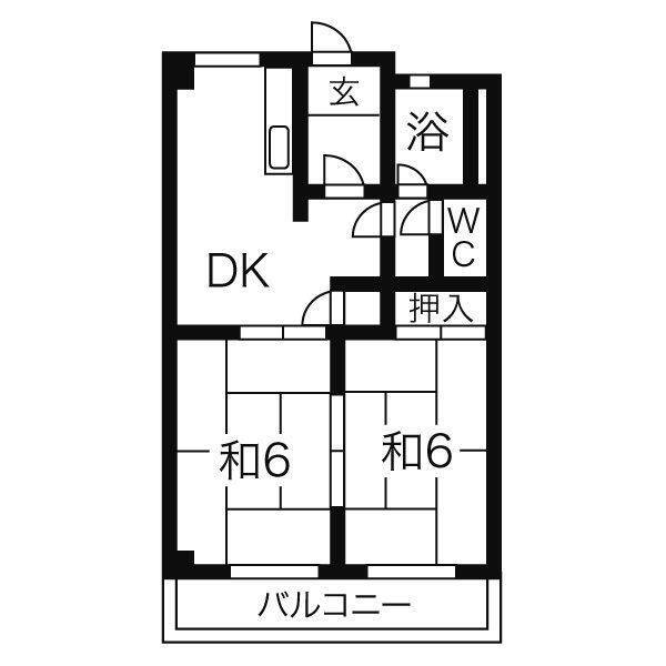 東海市養父町のマンションの間取り