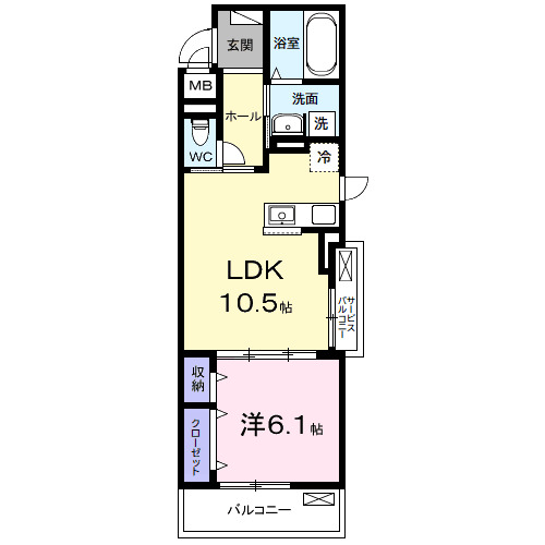 市原市五井のアパートの間取り