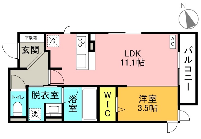 セレーノ駅前の間取り