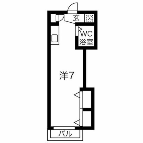 姫路市梅ケ枝町のマンションの間取り