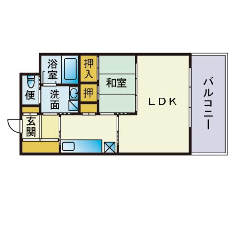 エンクレストベイ天神東の間取り