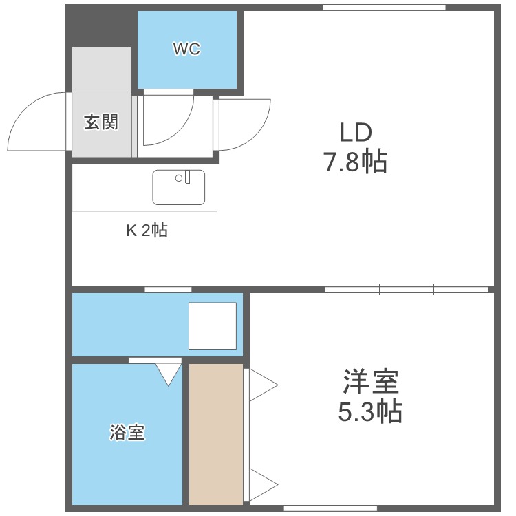 ＳＭＩＬＥ　ＡＲＫ・Ｍの間取り