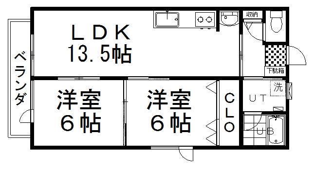 ハイツひまわりの間取り