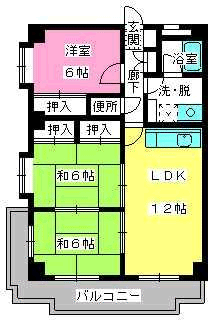 エクセレント下山門IIIの間取り