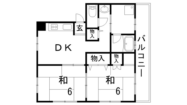 京屋マンションの間取り