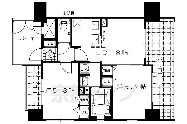 エステムプラザ京都御所ノ内ＲＥＧＩＡの間取り