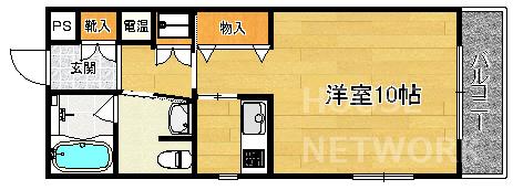 エスアンプレミア御所北の間取り