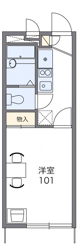 レオパレスウェーブの間取り