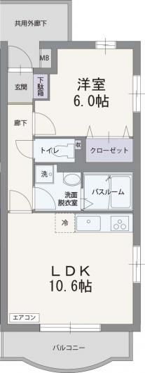 フィールドコート　ステラの間取り