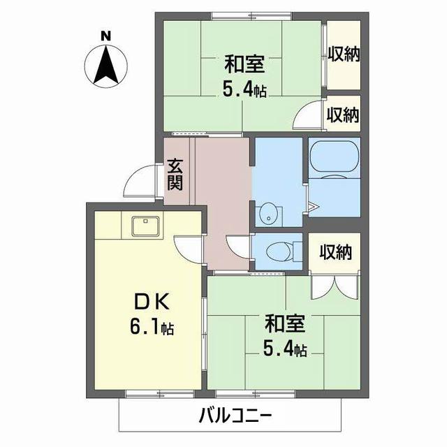 シャトヴェールＡ棟の間取り