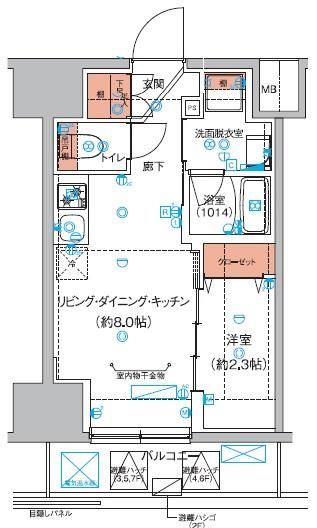 豊島区巣鴨のマンションの間取り