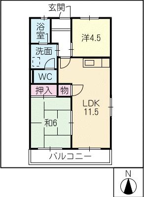 第２森藤ハイツの間取り