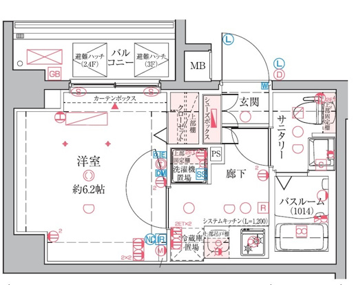 クレヴィスタ横浜綱島の間取り