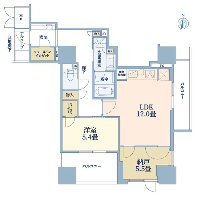 1SLDK Mansion in Chuo-ku, Osaka — photo 2 of 3