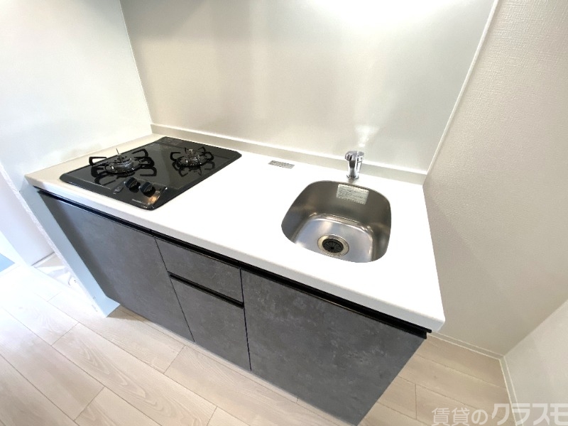 キッチン　自炊のはかどる２口ガスコンロ！