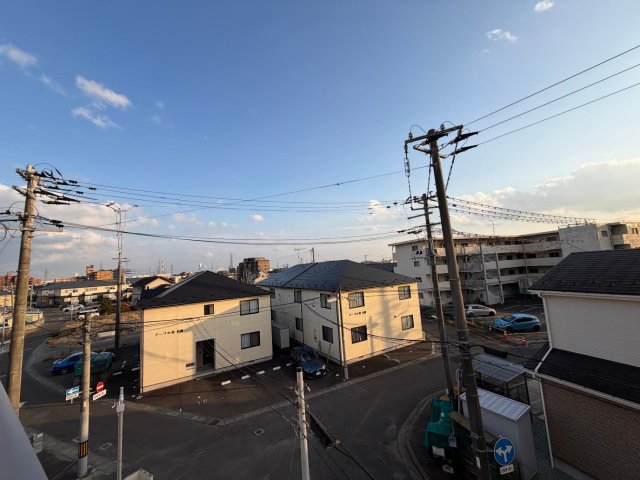 眺望　景色よく、日当たりの良い3階の角部屋です。