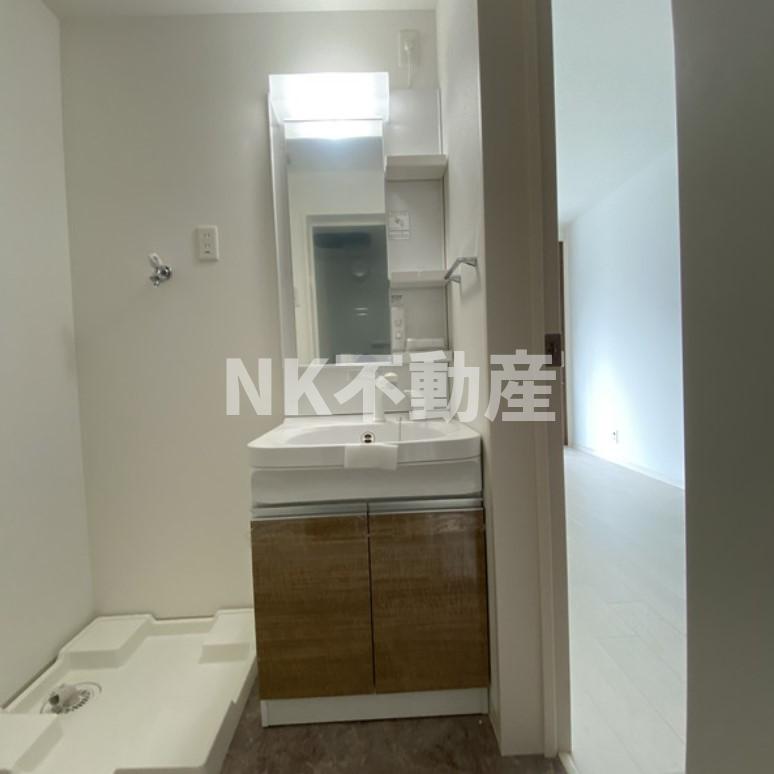 洗面設備　広い洗面スペース