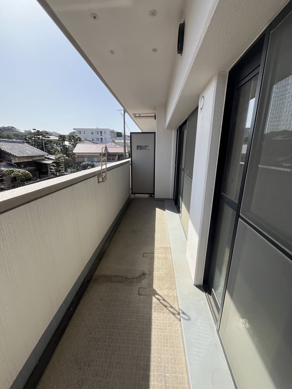 バルコニー　落ち着いた時間を過ごせるバルコニーです