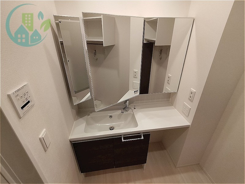 洗面設備　ラポール岡本（ネット無料、大和ハウス）