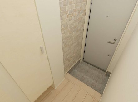 玄関　※完成予想パース図です。