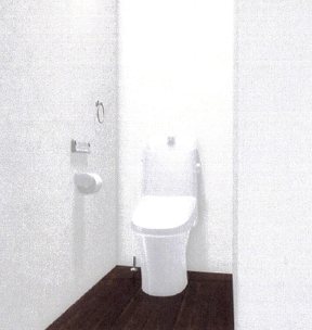 トイレ　※完成予想パース図です。