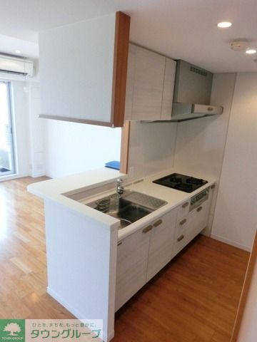 キッチン　３口システムカウンターキッチン