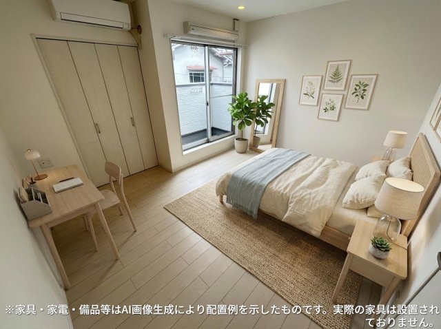 居室・リビング　※家具・家電・備品等はＡＩ画像生成により配置礼を示したもので