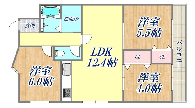 3LDK Mansion in Nishinomiya, Hyogo — photo 2 of 3