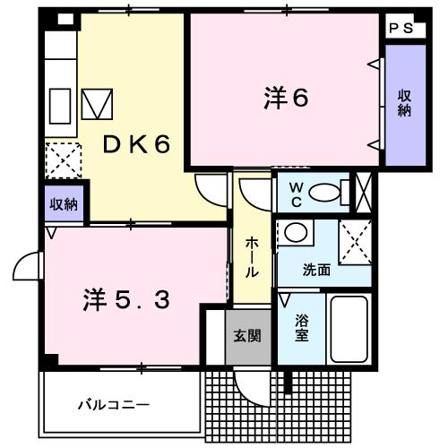 フルーレゾンIIIの間取り写真