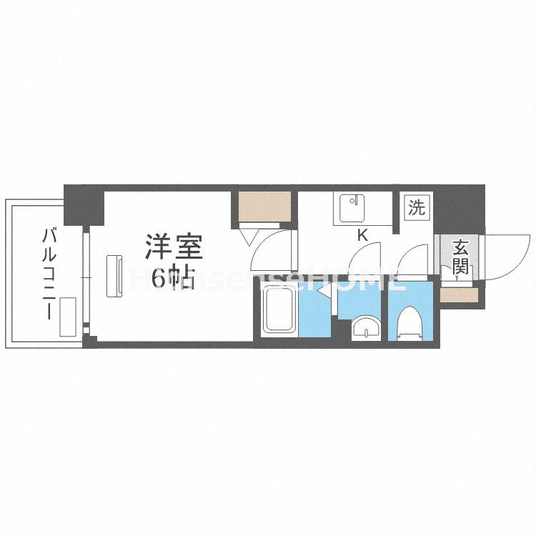 レオンコンフォート京橋EASTの間取り写真