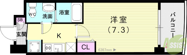 セレニテ神戸プリエの間取り写真