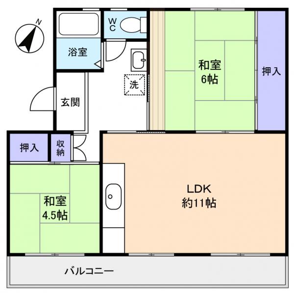高津団地5街区27棟の間取り写真