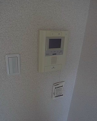 セキュリティ　モニター付きインターフォン。