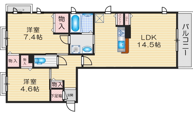Fleuri Residence 円山の間取り写真