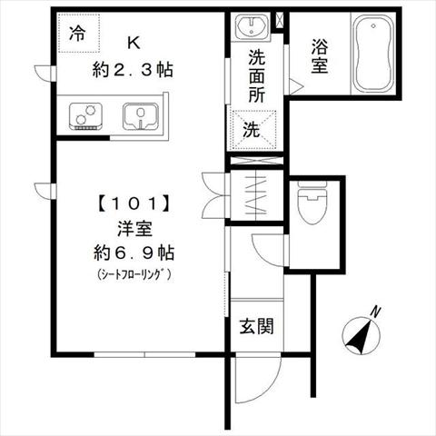 ＪＲ京浜東北線 さいたま新都心駅 徒歩10分 3階建 築4年の間取り写真