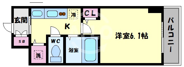プレサンス大阪城公園パークプレイスの間取り写真