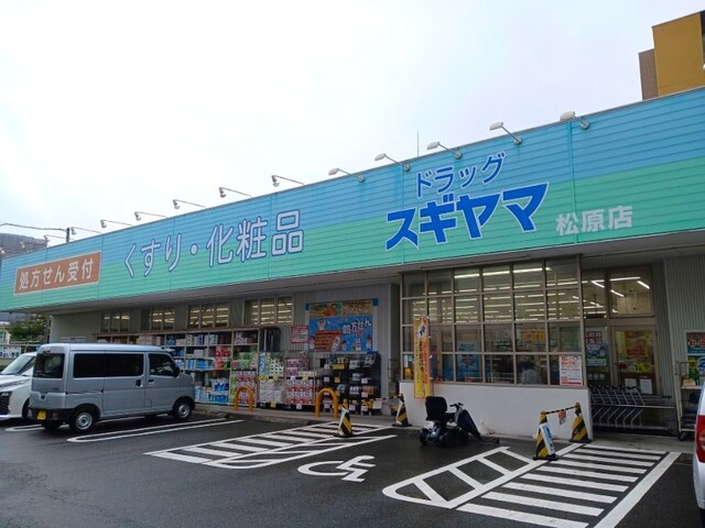 ドラックストア　ドラッグスギヤマ松原店（ドラッグストア）まで550m