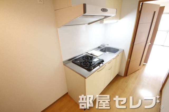 キッチン　２口コンロでお料理はかどります。