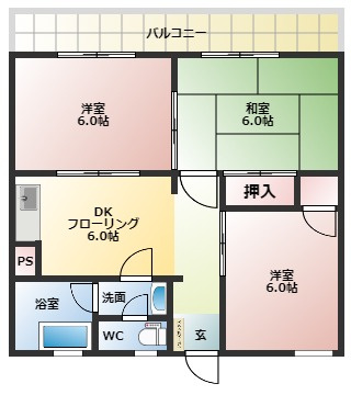 井上コーポの間取り写真