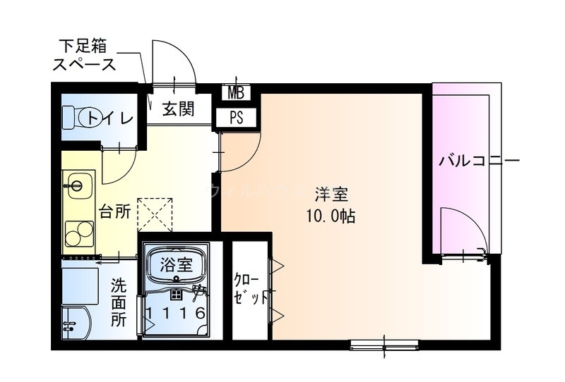 フジパレス浅香駅西の間取り写真