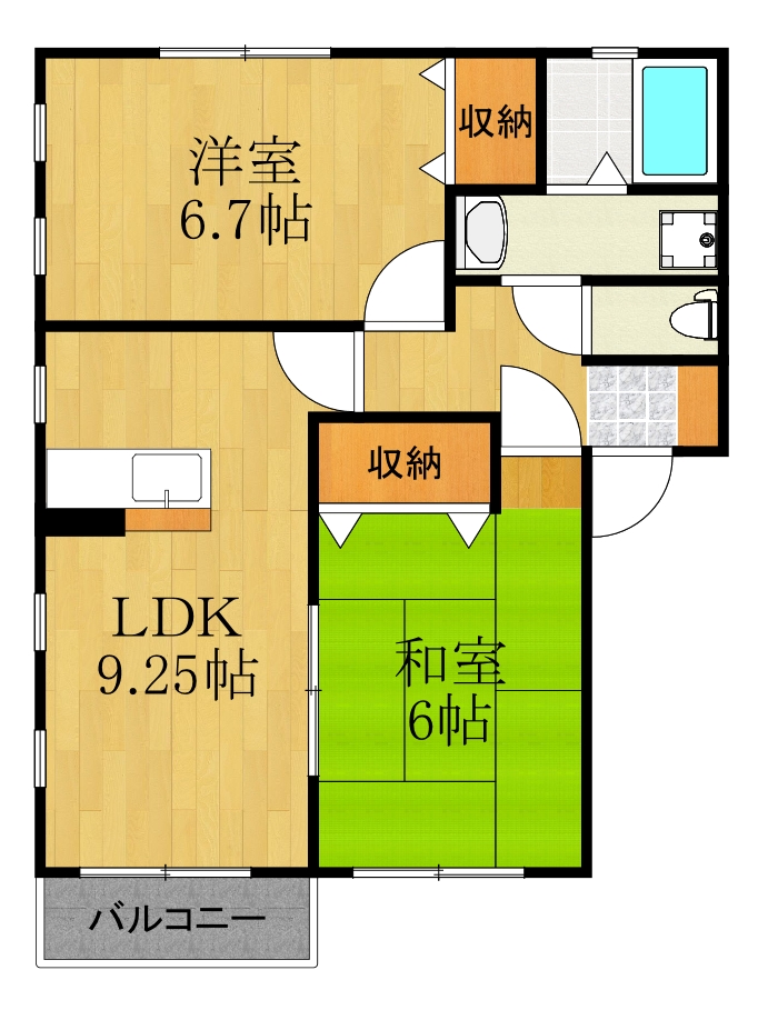 横浜市港北区大倉山のアパートの間取り