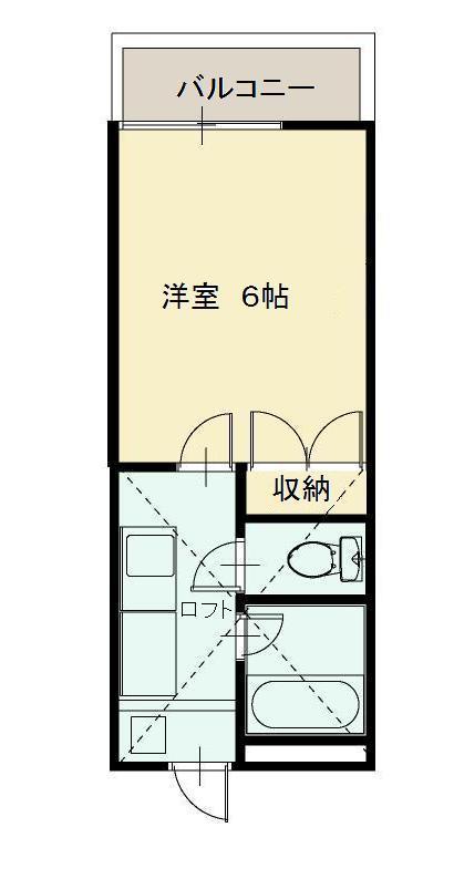 和光市新倉のアパートの間取り