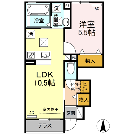 プランドールVIIA棟の間取り