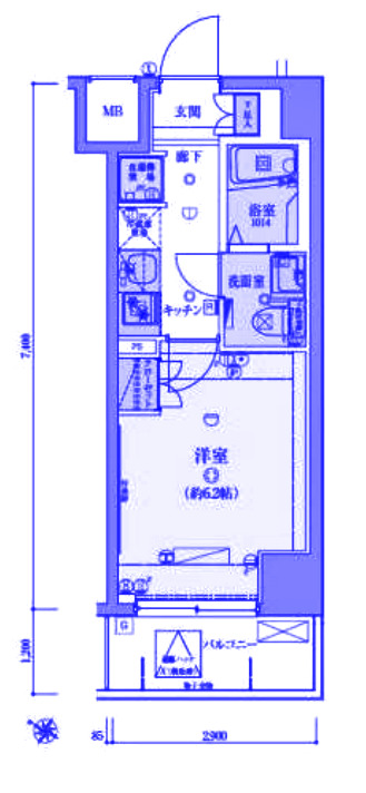 さいたま市南区白幡のマンションの間取り