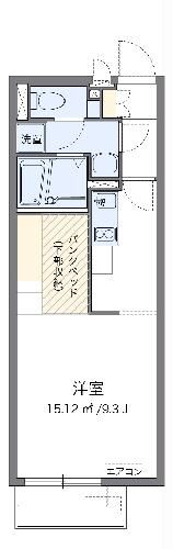 神奈川県横浜市保土ヶ谷区月見台（アパート）の賃貸物件の間取り