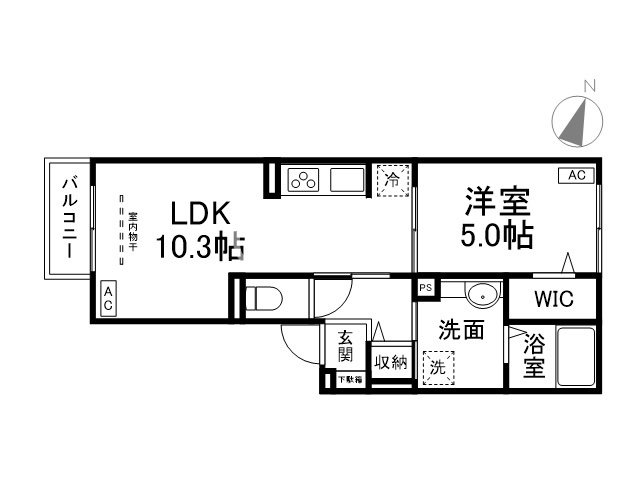 Ｄ-ＲＯＯＭ松尾鈴川の間取り